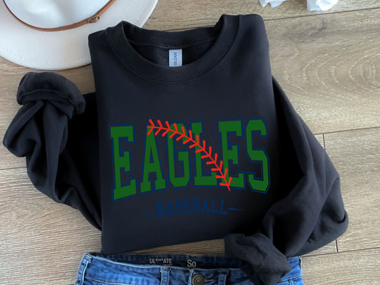 Eagles Baseball-Green & Navy-Digital Design