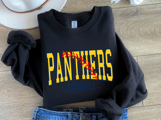 Panthers Baseball-Yellow & Navy-Digital Design