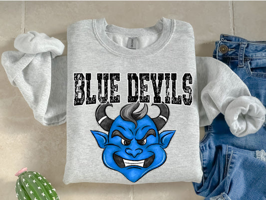 Blue Devils Mascot-Digital Design