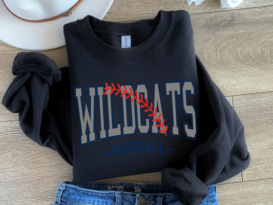 Wildcats Baseball-Navy & Grey-Digital Design