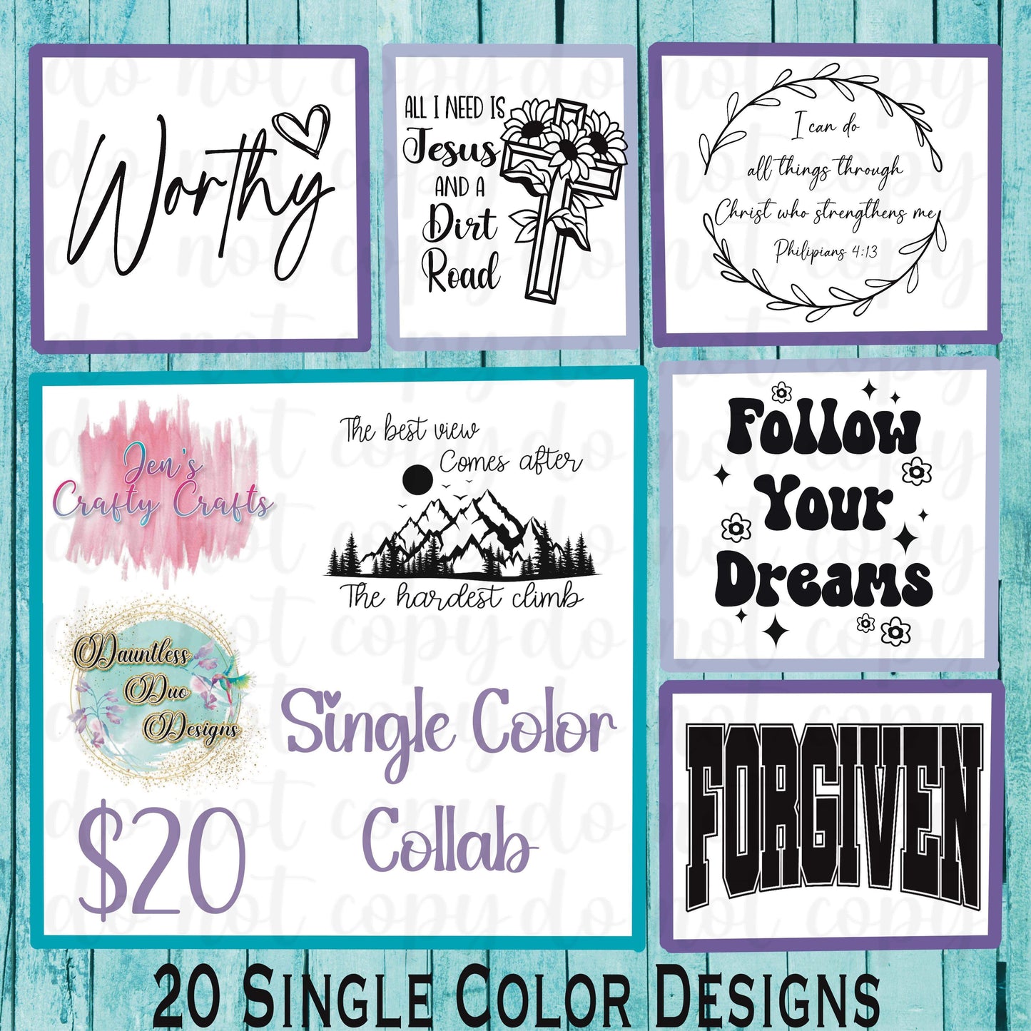 Single Color Collab with Dauntless Duo Designs