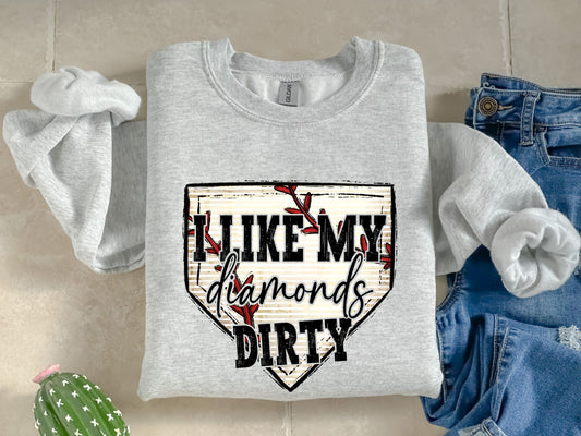 I like my diamonds dirty-Baseball-Digital Design
