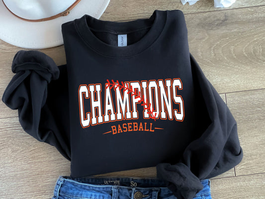 Champions Baseball-Orange & White-Digital Design