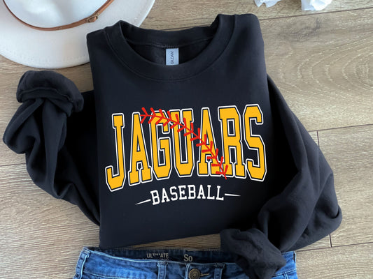 Jaguars Baseball-White & Yellow-Digital Design
