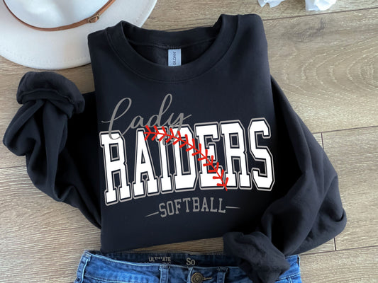 Lady Rebels Softball-White & Grey-Digital Design
