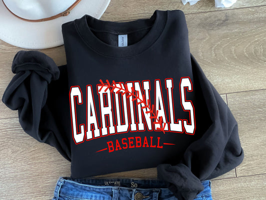 Cardinals Baseball-White & Red-Digital Design