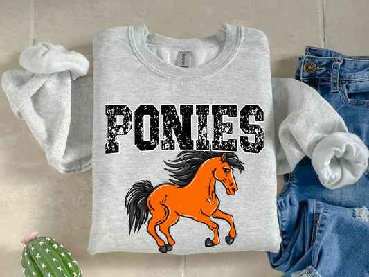 Ponies Orange Mascot-Digital Download