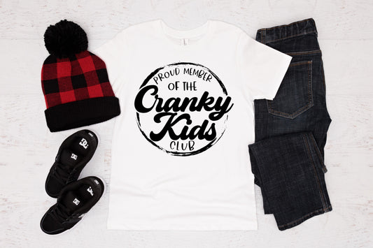 Cranky Kids Club Completed Tee YOUTH only